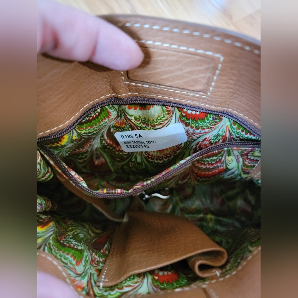 Vintage small tassle tote - Picture 6 of 7